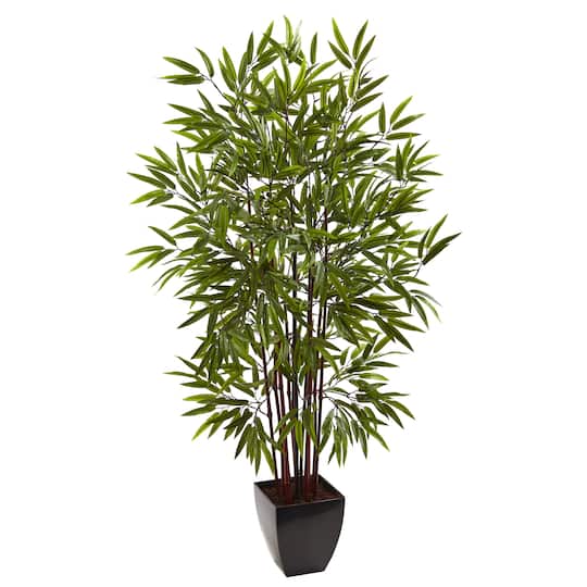 Michaels, 5ft. Potted Bamboo Silk Tree – Category: Trees & Floor Plants